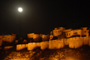 Jaisalmer Fort with full moon